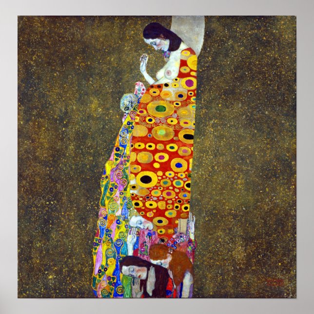 Póster Gustav Klimt Hope II (Frente)