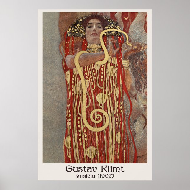 Póster Gustav Klimt - Hygieia 1907 | Art Nouveau (Frente)
