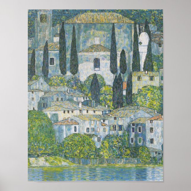 Póster Gustav Klimt - Iglesia De Cassone (Frente)