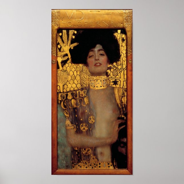 Póster Gustav Klimt Judith Y El Jefe De Holofernes (Frente)