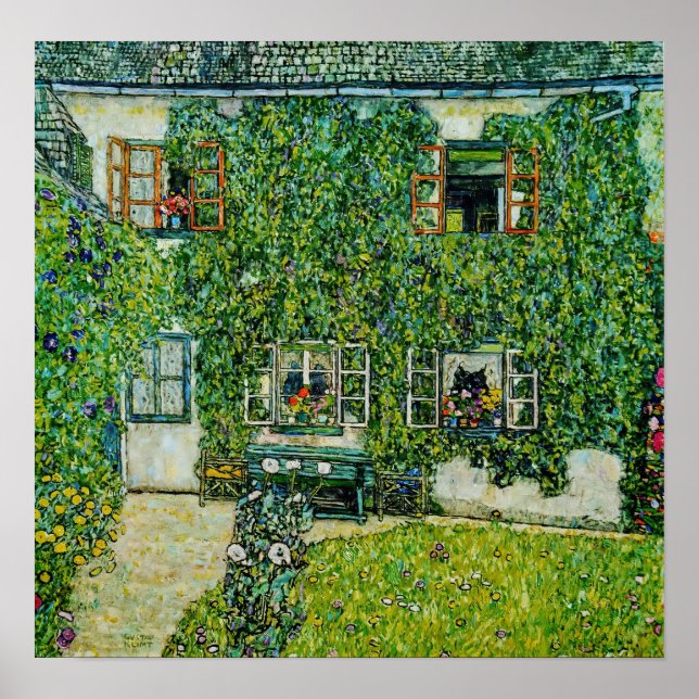 Póster Gustav Klimt - La Casa de la Guardia (Frente)