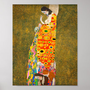 Póster Gustav Klimt La Esperanza II, Die Hoffnung II