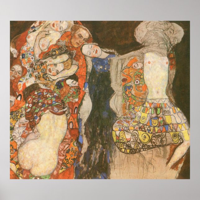 Póster Gustav Klimt - La novia (Frente)