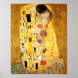 Póster Gustav Klimt La Pintura Clásica Del Beso