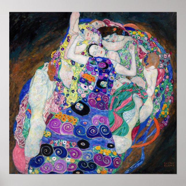 Póster Gustav Klimt - La Virgen (Frente)