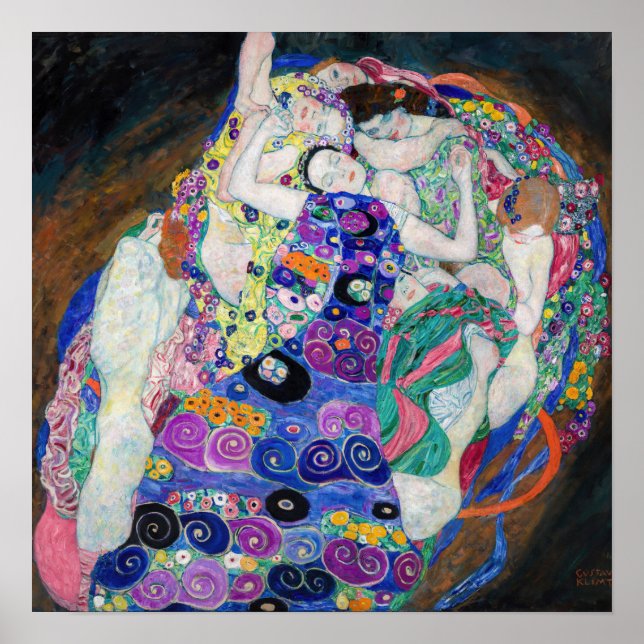 Póster Gustav Klimt - La Virgen (Frente)