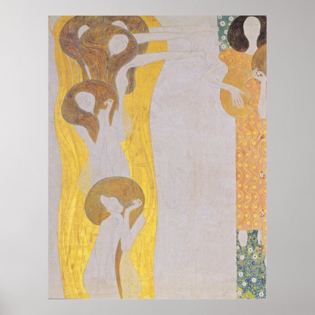 Póster Gustav Klimt - Las artes (Frente)