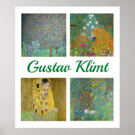 Póster Gustav Klimt Masterpieces Patchwork