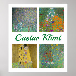 Póster Gustav Klimt Masterpieces Patchwork