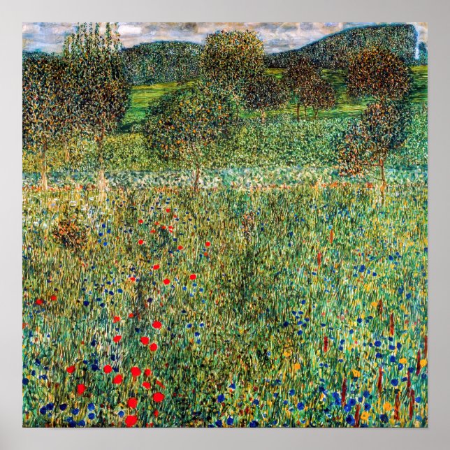 Póster Gustav Klimt - Orchard (Frente)