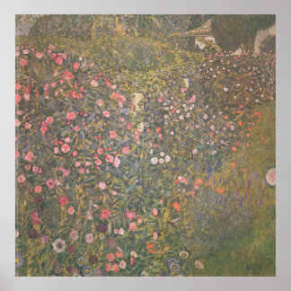 Póster Gustav Klimt - Paisaje hortícola italiano