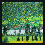 Póster Gustav Klimt - Pendiente de montaña en Unterach<br><div class="desc">Pendiente de montaña en Unterach / Pendiente en un bosque en el lago Attersee - Gustav Klimt,  Petróleo en lienzo,  1916</div>