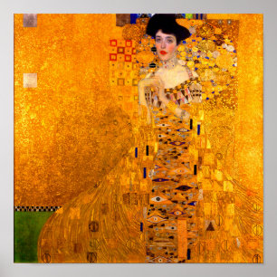 Póster Gustav Klimt Portrait of Adele Bloch Bauer