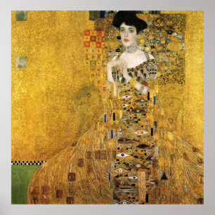 Póster GUSTAV KLIMT - Portret van Adèle Bloch-Bauer 1907