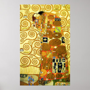 Póster Gustav Klimt Poster del cumplimiento