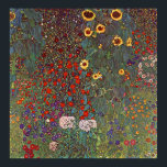 Póster Gustav Klimt Poster ~ El Jardín de las Flores<br><div class="desc">Un pintor simbolista austríaco,  1862-1918,  con una exposición de flores silvestres.</div>