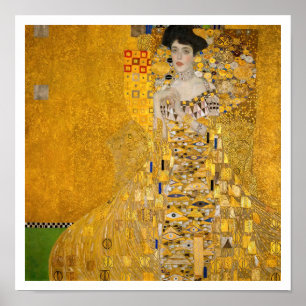 Póster Gustav Klimt - Retrato de Adele Bloch-Bauer I