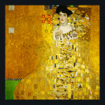 Póster Gustav Klimt Retrato de Adele Poster<br><div class="desc">Retrato Gustav Klimt de Adele Bloch Bauer Poster. Gustav Klimt sigue siendo uno de los artistas más famosos del movimiento art nouveau. El retrato de Adele Bloch Bauer es una de sus pinturas más queridas. Adele, decorado con un bonito vestido de tela dorada, es uno de los cuadros más caros...</div>