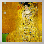 Póster Gustav Klimt Retrato de Adele Poster<br><div class="desc">Retrato Gustav Klimt de Adele Bloch Bauer Poster. Gustav Klimt sigue siendo uno de los artistas más famosos del movimiento art nouveau. El retrato de Adele Bloch Bauer es una de sus pinturas más queridas. Adele, decorado con un bonito vestido de tela dorada, es uno de los cuadros más caros...</div>