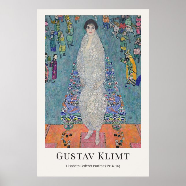 Póster Gustav Klimt – Retrato de Elisabeth Lederer (Frente)
