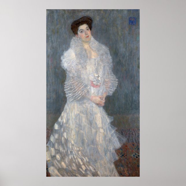 Póster Gustav Klimt - Retrato de Hermine Gallia (Frente)