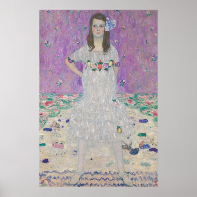 Póster Gustav Klimt - Retrato de Mäda Primavesi (Frente)