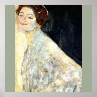 Póster Gustav Klimt - Retrato de una dama