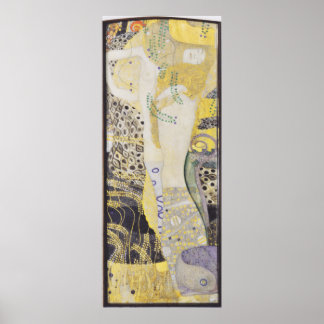 Póster Gustav Klimt - serpientes de agua