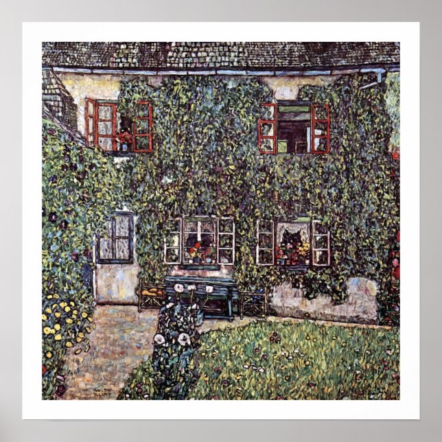 Póster Gustav Klimt ~ Stone House Poster (Frente)
