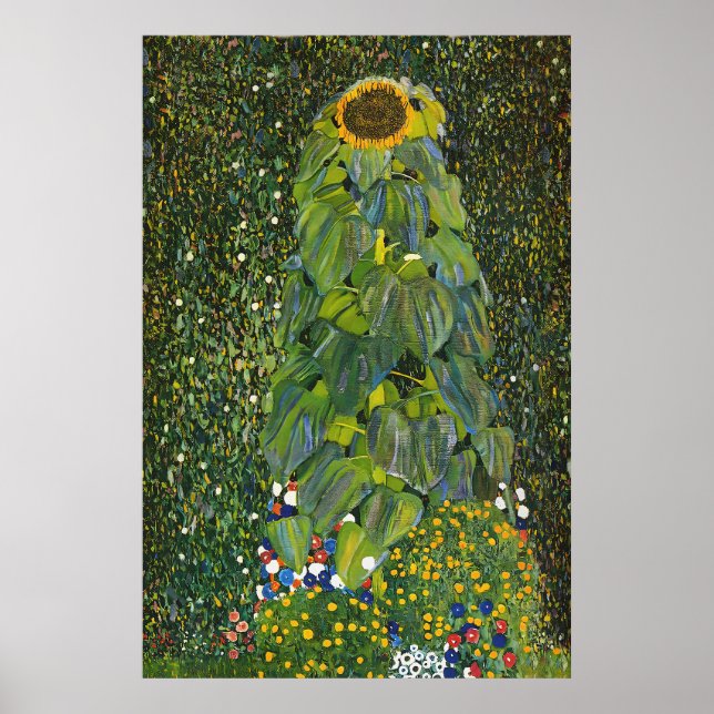Póster Gustav Klimt Sunflower Poster (Frente)