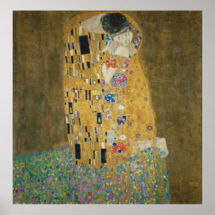 Póster Gustav Klimt - The Kiss