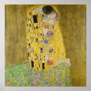 Póster Gustav Klimt - The Kiss