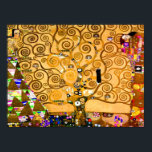 Póster Gustav Klimt Tree of Life<br><div class="desc">Poster con el mural de Gustav Klimt The Tree of Life, The Stoclet Frieze (1905-1911). Consta de tres mosaicos: The Expectation, Knight y The Embrace. Se representa a una hermosa mujer, un árbol dorado y dos amantes en un abrazo. Un regalo maravilloso para los amantes del arte Art Nouveau y...</div>