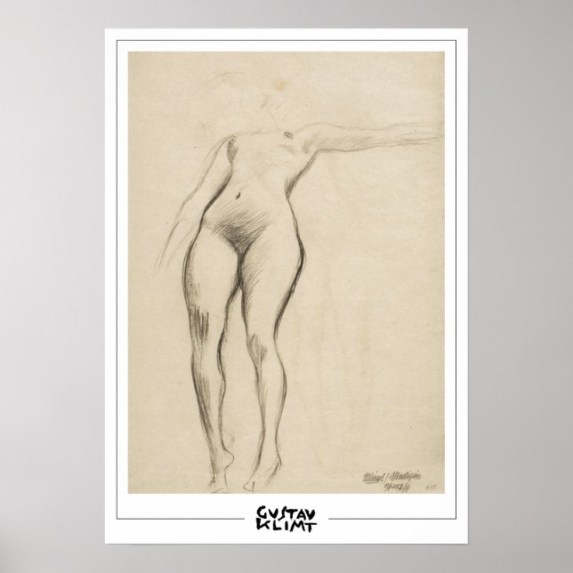 Póster Gustav Klimt Zedign Art Poster #263 (Frente)