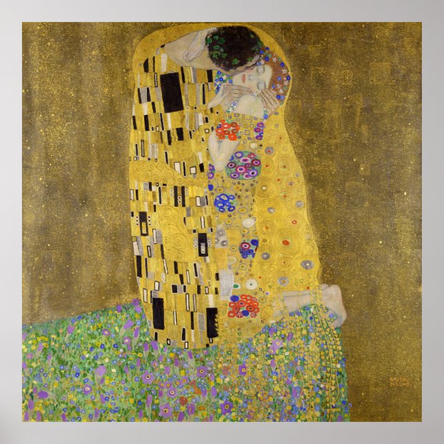Póster Gustav Klimt's The Kiss  (Frente)