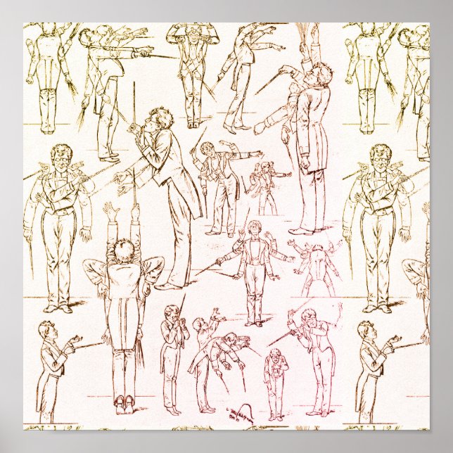 Póster Gustav Mahler - Conductora (Frente)