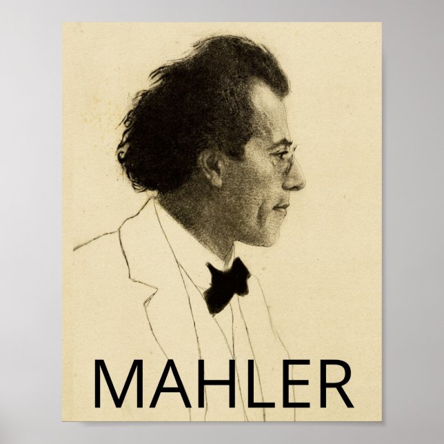 Póster Gustav Mahler (retrato de 1902) (Frente)