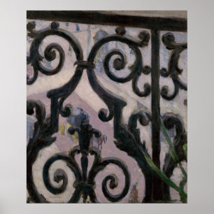 Póster Gustave Cailebotte   Vista desde un balcón