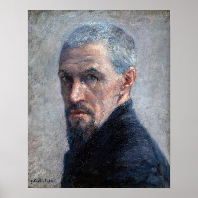 Póster Gustave Caillebotte - Autoretrato (Frente)