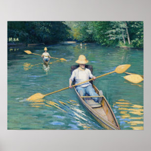 Póster Gustave Caillebotte - Barcas en el Yerres