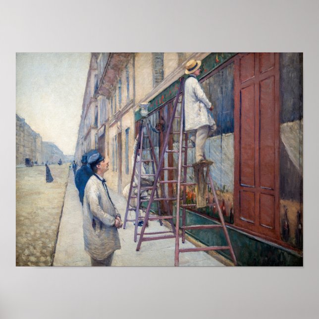Póster Gustave Caillebotte - La Casa de los Pintores (Frente)