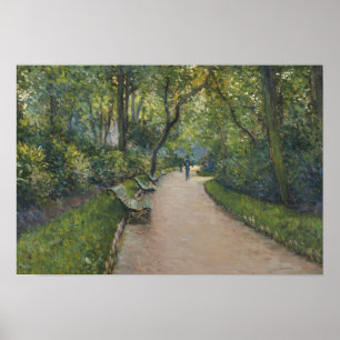 Póster Gustave Caillebotte - Le Parc Monceau