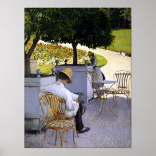 Póster Gustave Caillebotte Los Árboles Naranjas
