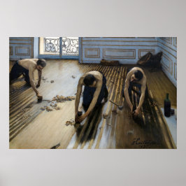 Póster Gustave Caillebotte - Los raspadores de suelos