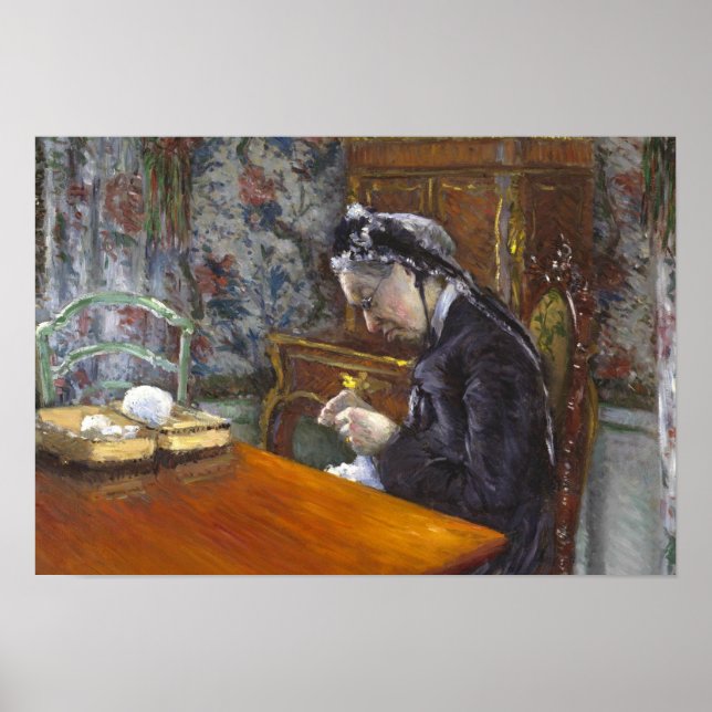 Póster Gustave Caillebotte - Mademoiselle Boissiere (Frente)
