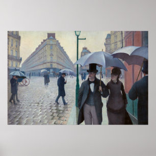 Póster Gustave Caillebotte - Paris Street; Rainy Day