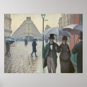 Póster Gustave Caillebotte - Paris Street; Rainy Day