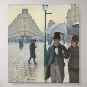 Póster Gustave Caillebotte - Paris Street; Rainy Day