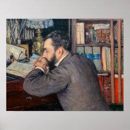 Póster Gustave Caillebotte - Retrato de Henri Cordier