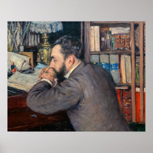 Póster Gustave Caillebotte - Retrato de Henri Cordier